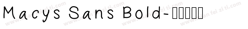 Macys Sans Bold字体转换
